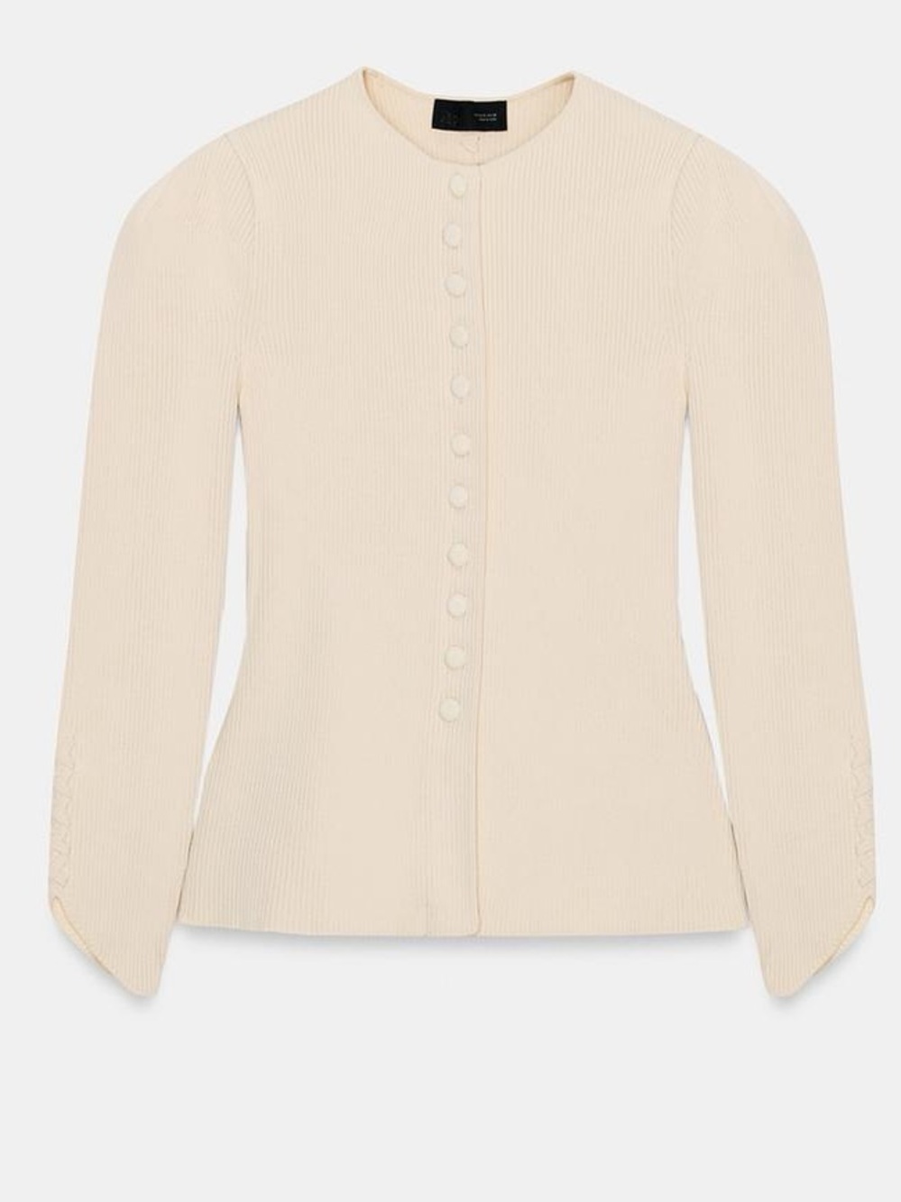 CARDIGAN WITH PUFF SLEEVES - Picture 2 of 5
